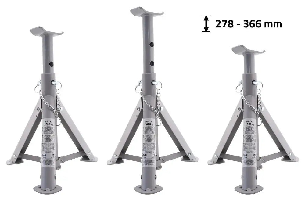 Podpěry COMPASS 2000 kg, 278-366 mm, 2 ks, Skládací, TÜV/GS Brand Compass