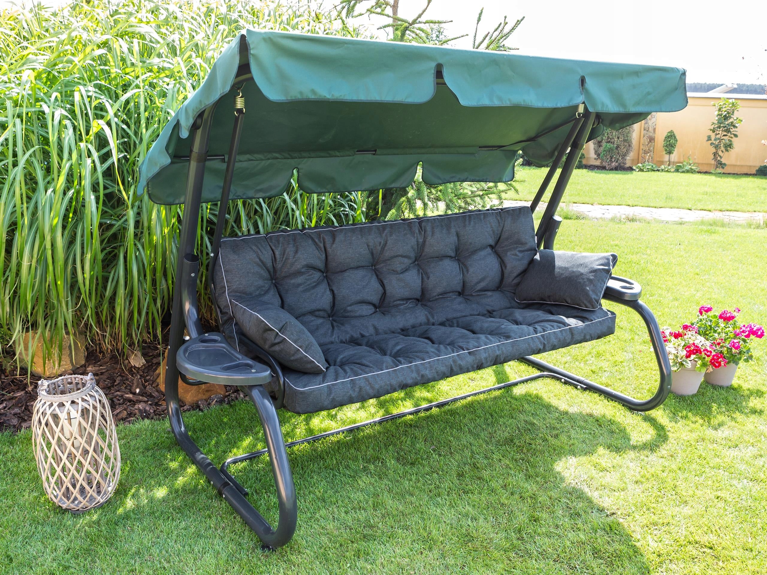 Pagalvė sūpynėms HobbyGarden Pola 150 cm, juoda