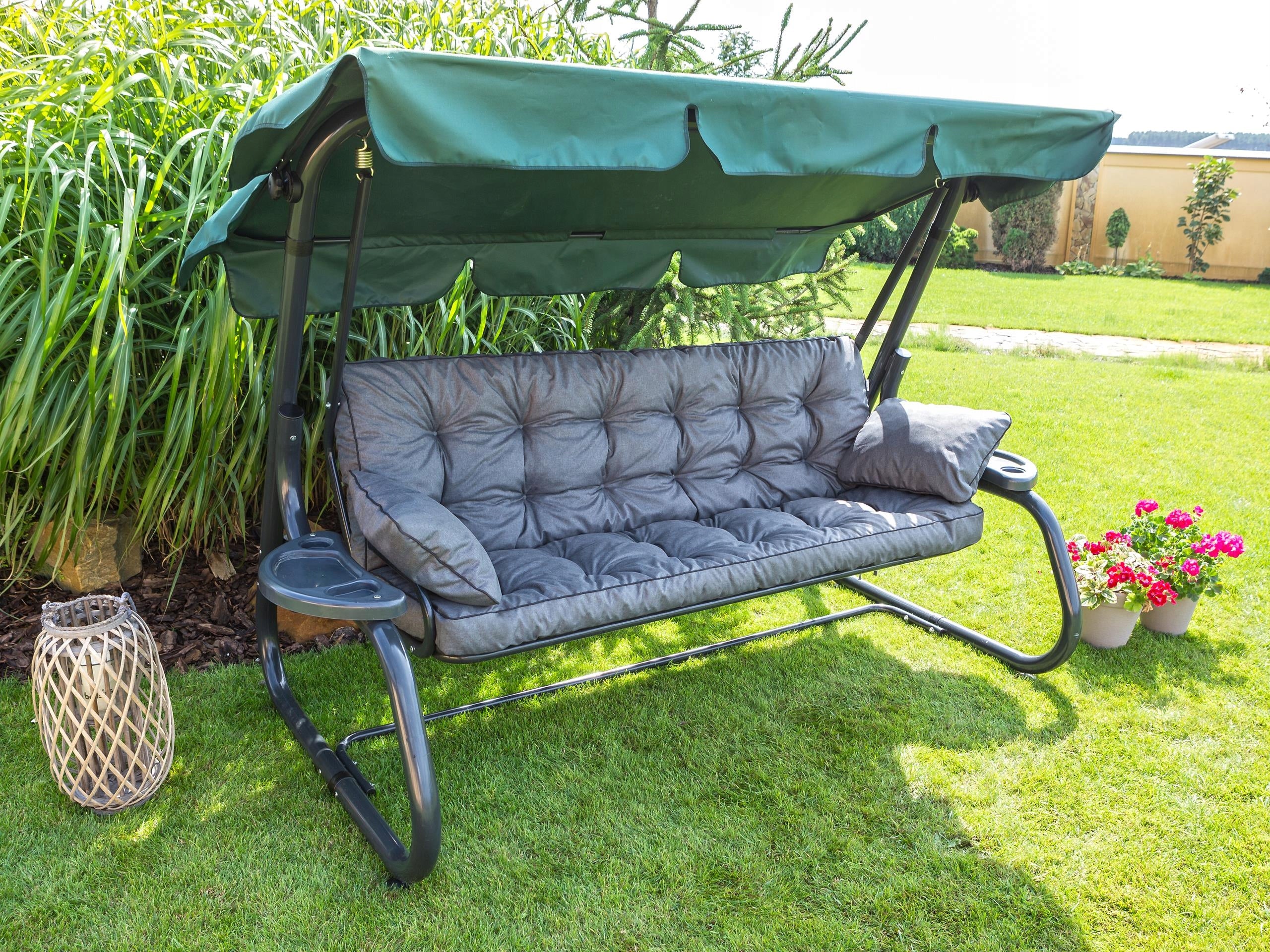 Pagalvė sūpynėms HobbyGarden Pola 180 cm, pilka