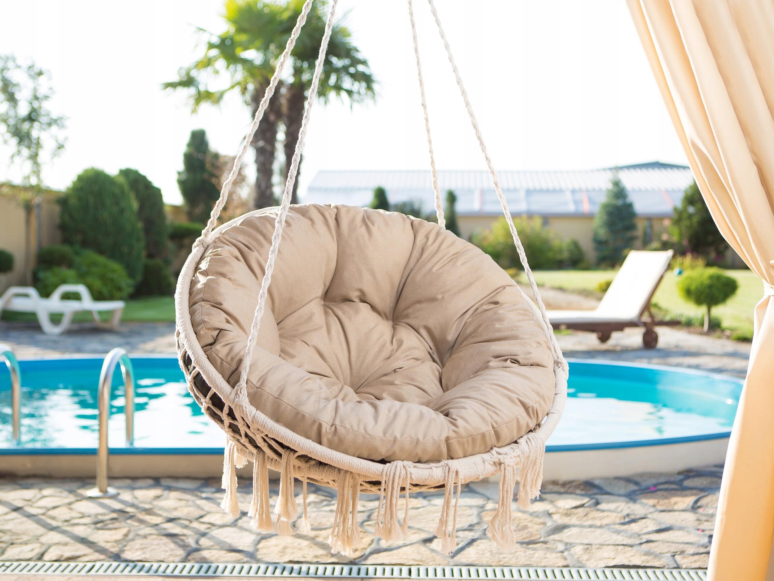 Kissen für Schaukel Hobbygarden Storch, beige 