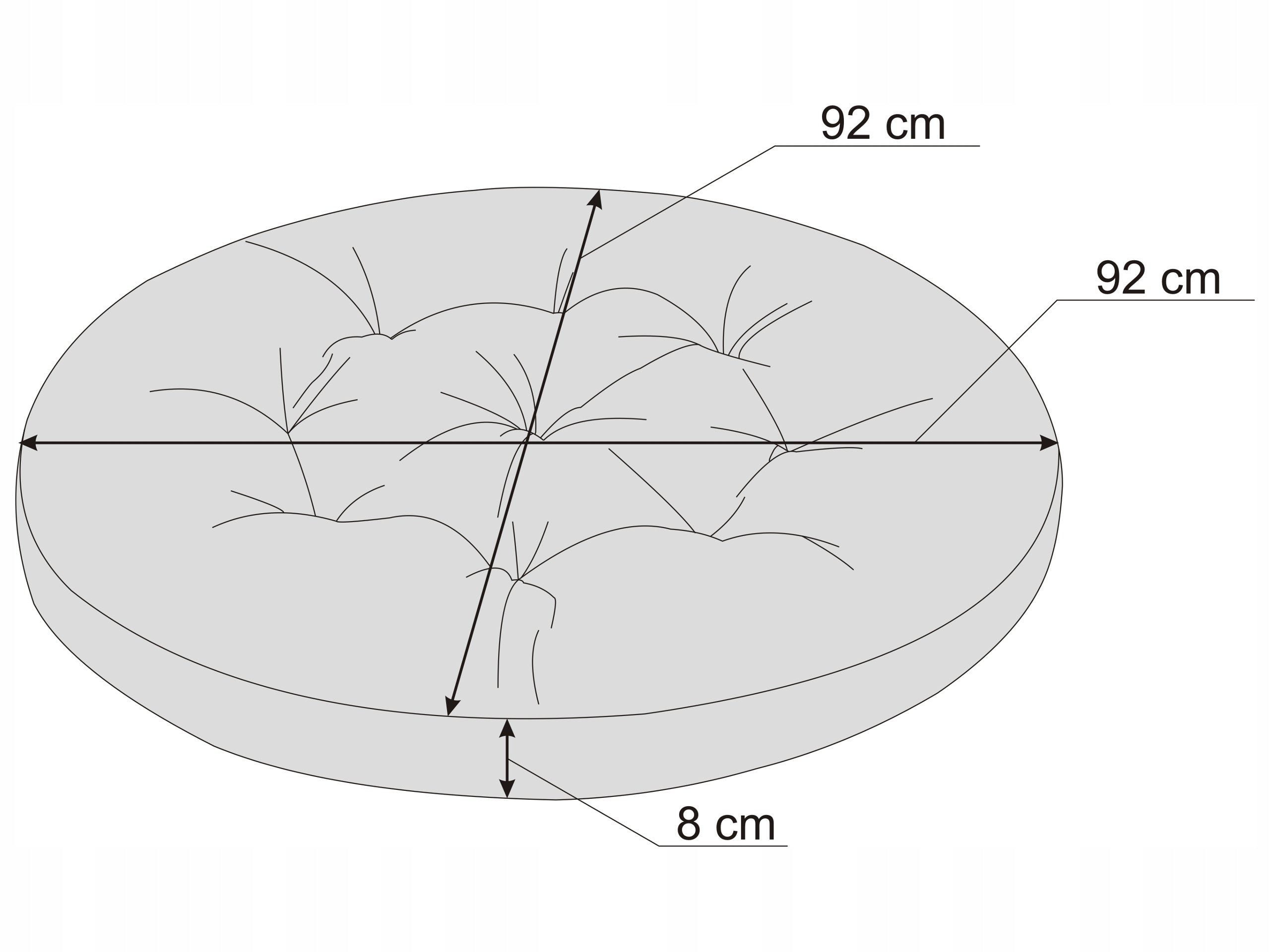 Pagalvė sūpynėms Hobbygarden Stork, juoda