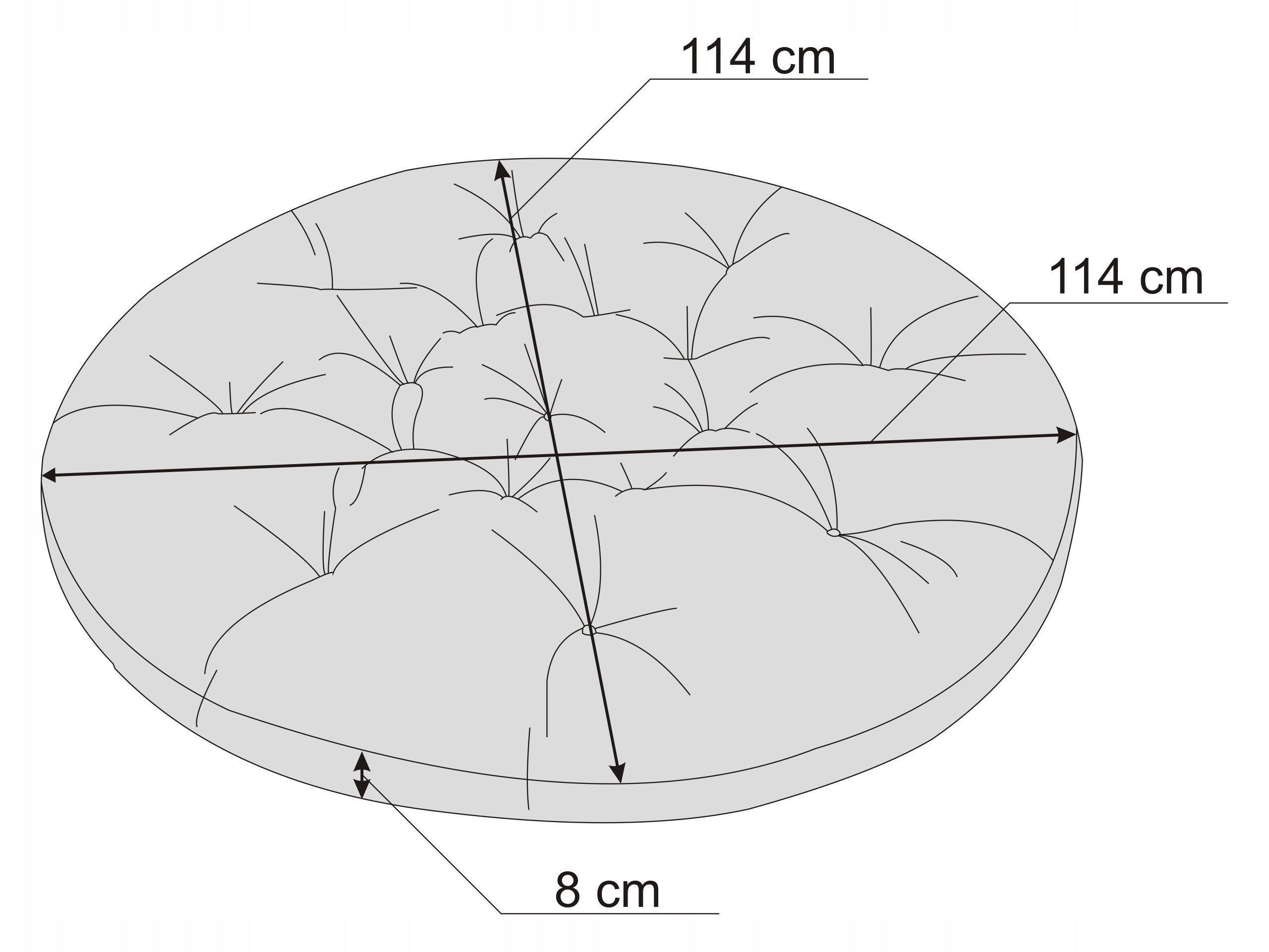 Pagalvė foteliui HobbyGarden Soa, mėlyna/rožinė