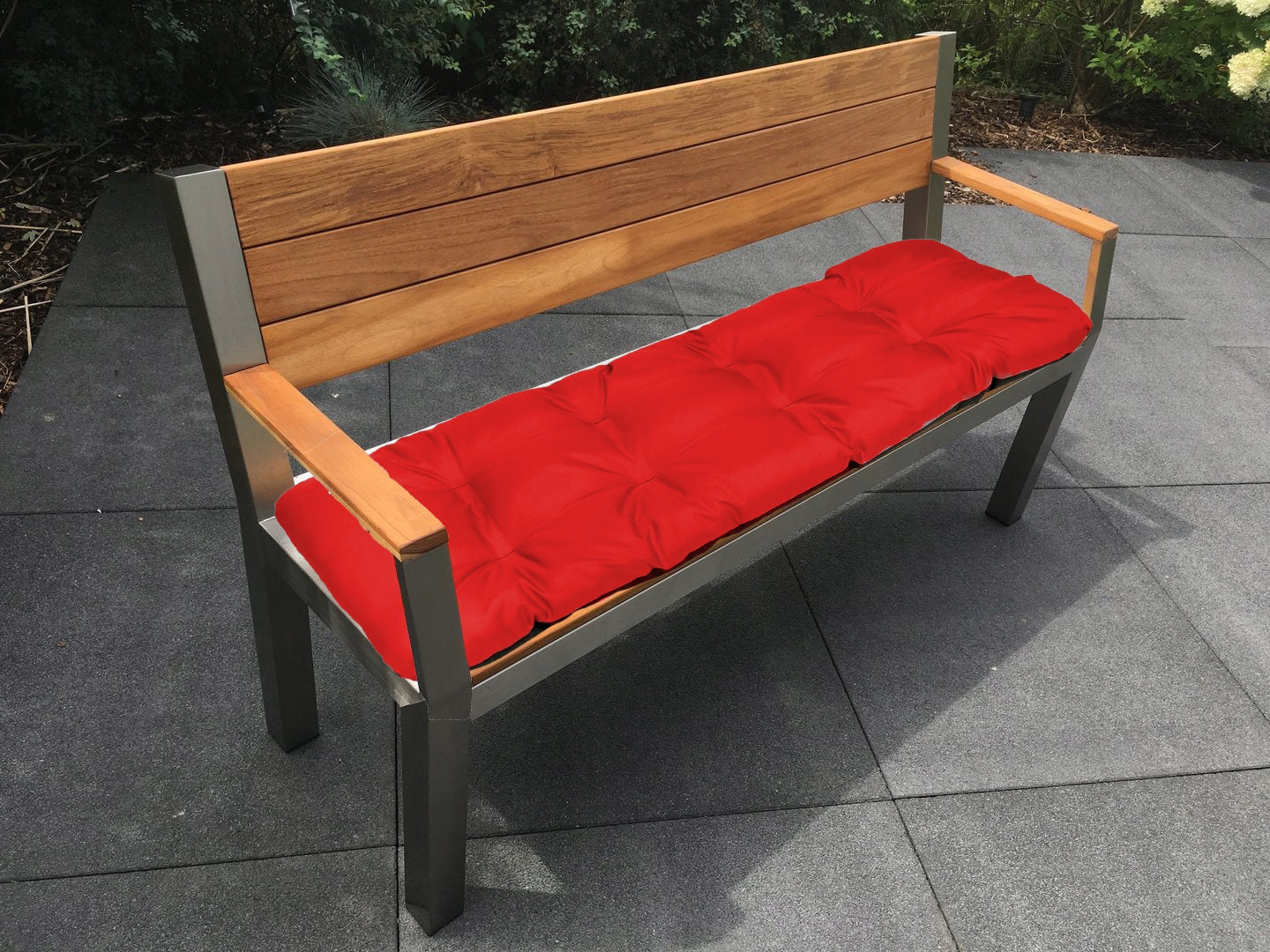 Gartenbankauflage SuperKissen24, rot 