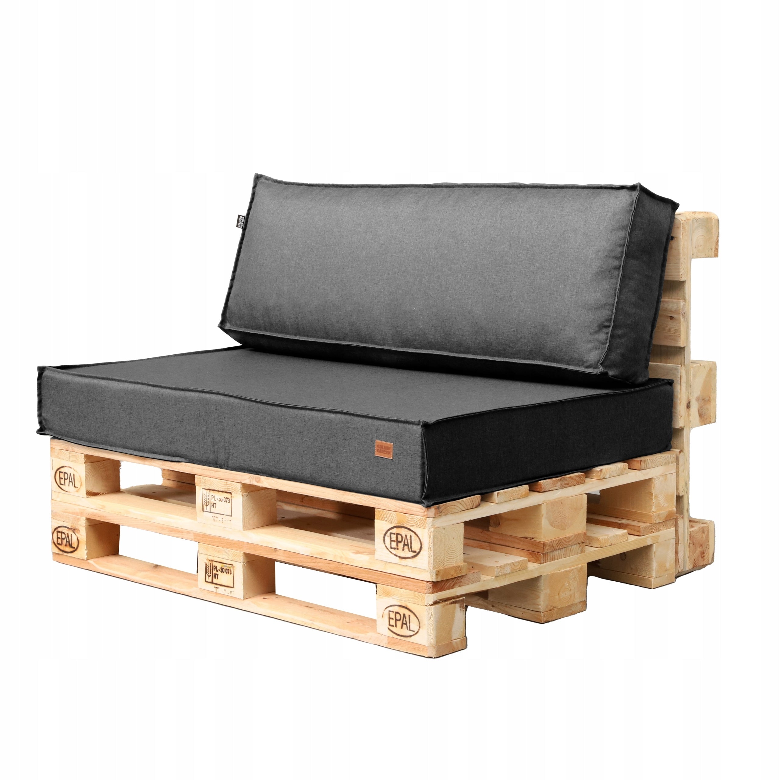 3er-Set Kissen für Europaletten, 120x80x15 cm, dunkle Melange 