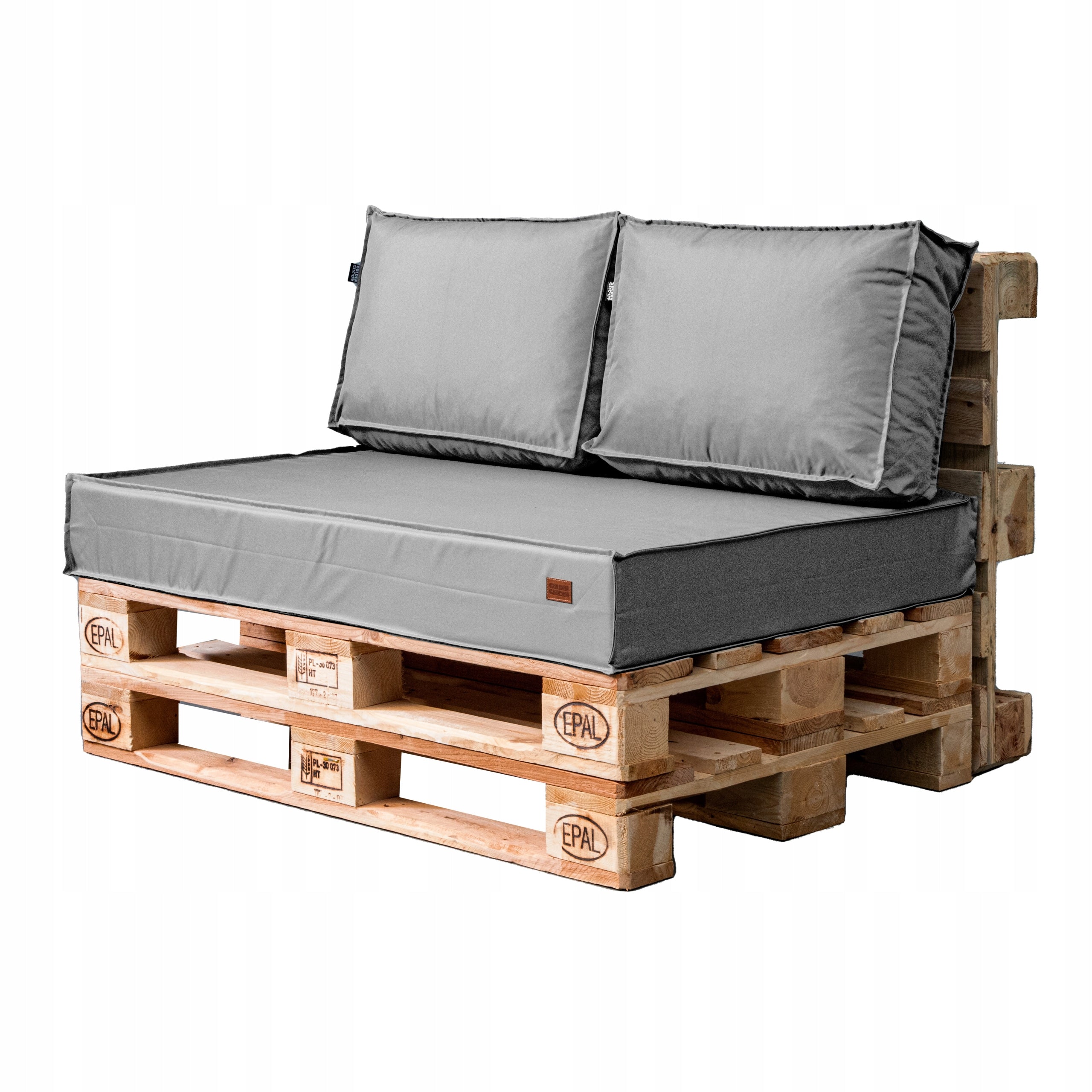 3er-Set Kissen für Europaletten, 120x80x15 cm, grau 