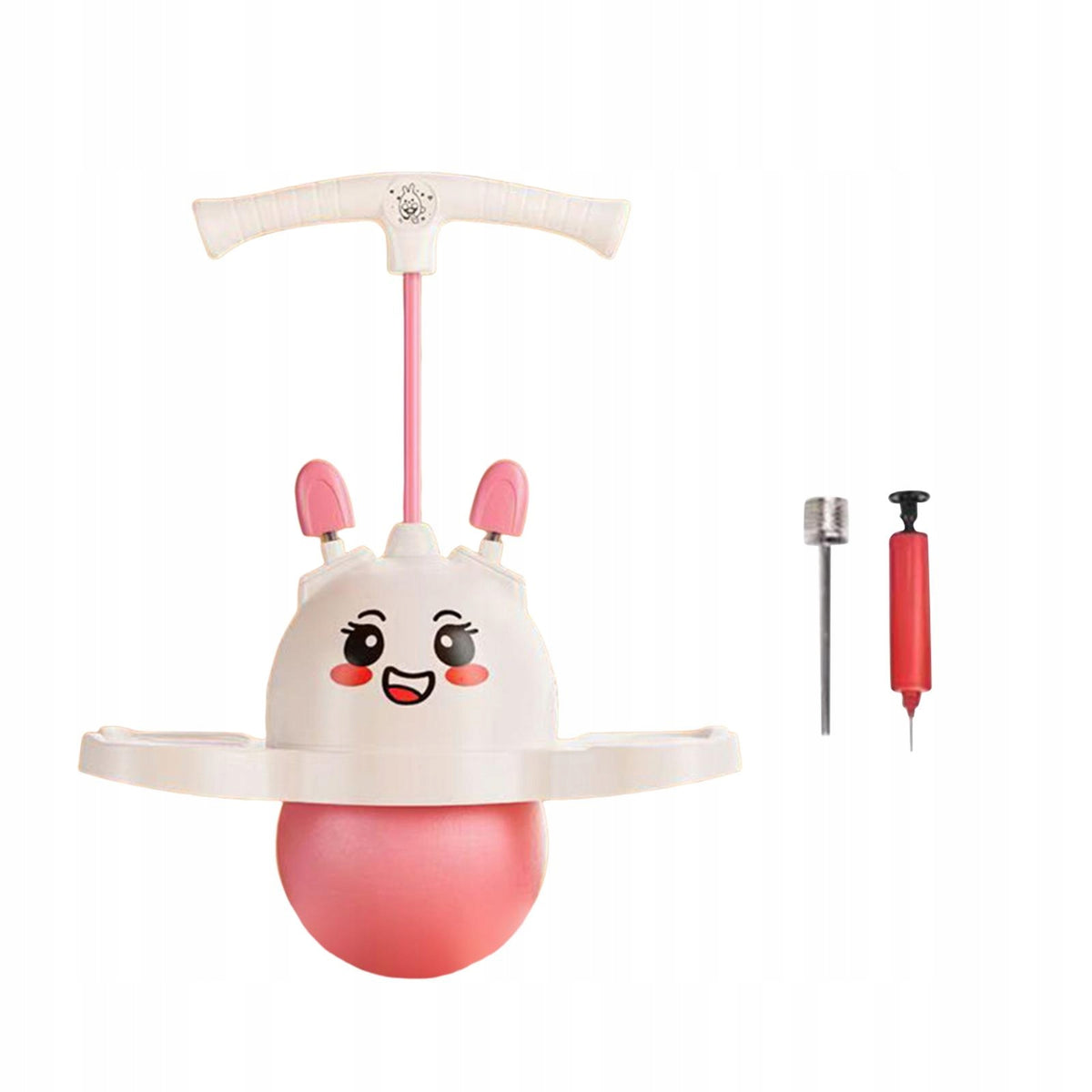 Pogo Jump Ball Balance Ability Included Air Pump Exercise for Exercise Pink
