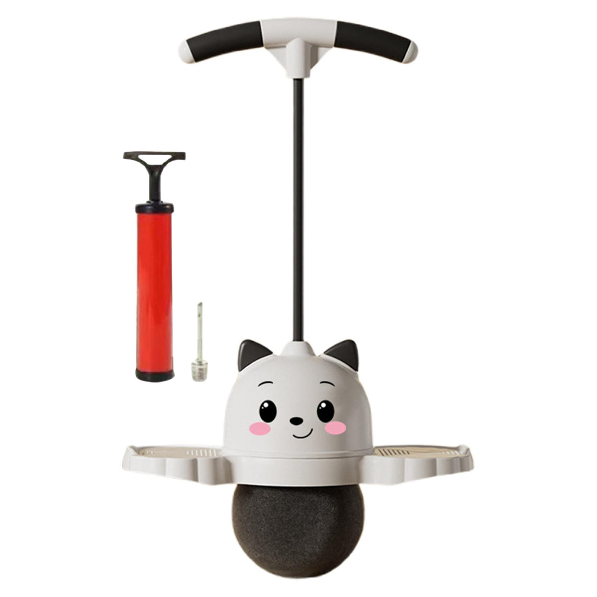 Pogo Jump Ball Balance Board with Pump High Jump Toy for Exercise White