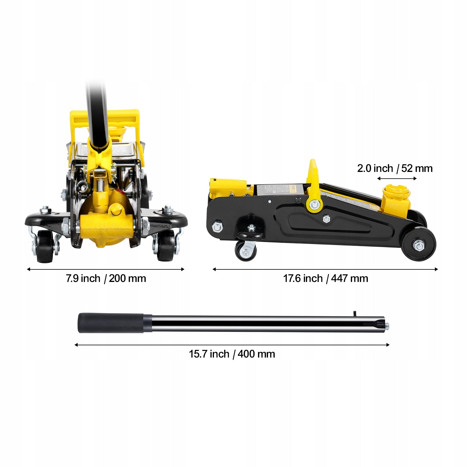 Point lift Vevor WSQJDTZ2TDGB Minimum lifting height 125 mm
