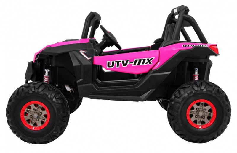 Doppeltes Kinder-Elektroauto Buggy SuperStar 4x4, rosa 