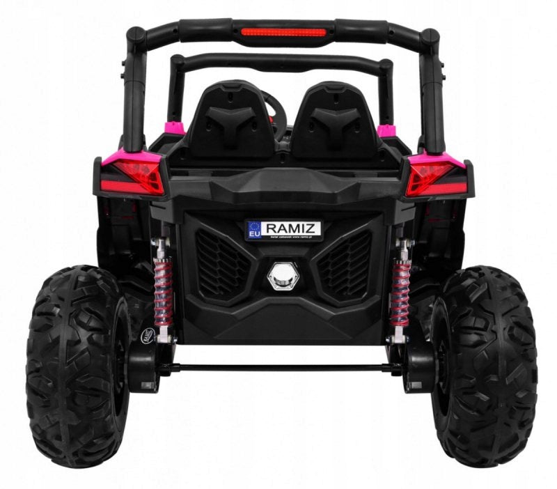Doppeltes Kinder-Elektroauto Buggy SuperStar 4x4, rosa 