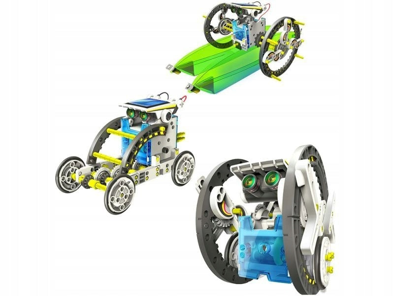 Intelligenter Roboter mit Solarpanel 14 in 1 