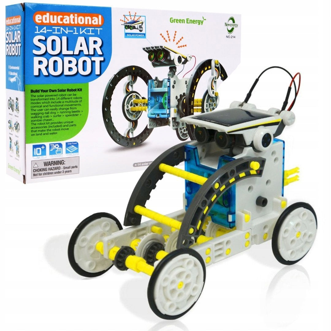 Intelligenter Roboter mit Solarpanel 14 in 1 