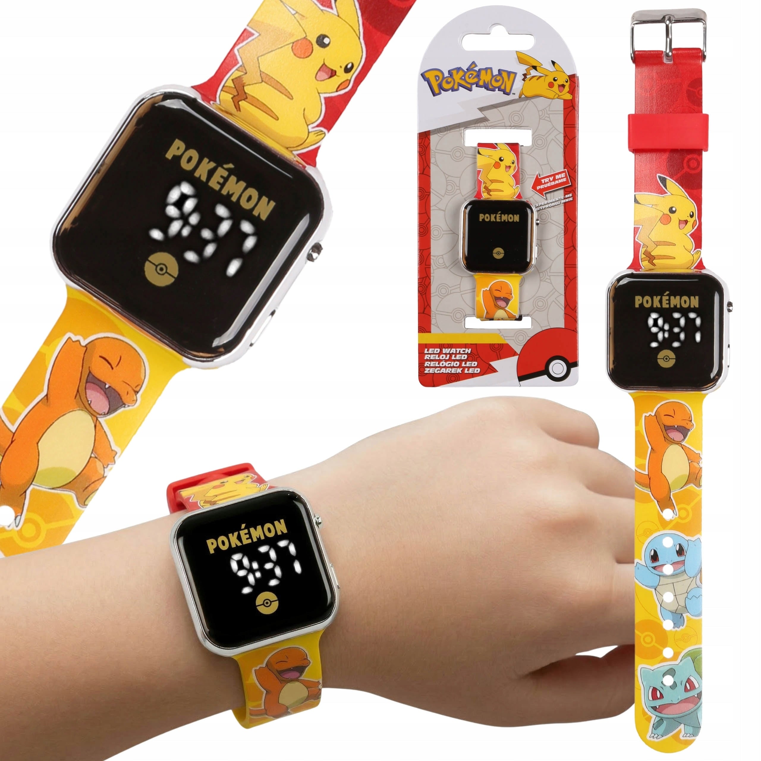 Pokemon DIGITAL LED Wristwatch for Boy, DATE AND TIME