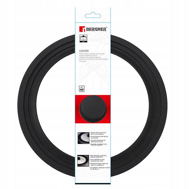 Bergner stiklinis dangtis, 20 cm