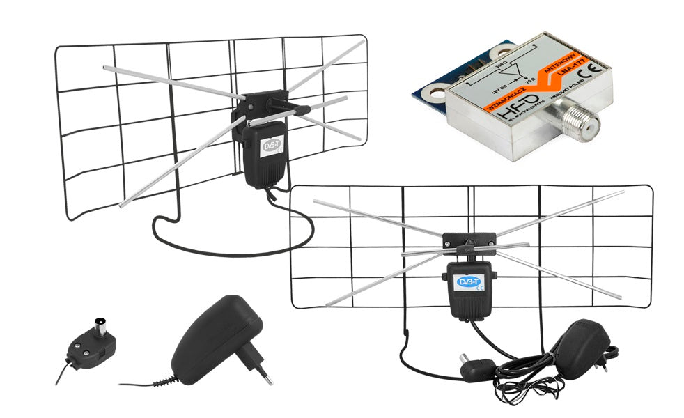 Poland DVB-T ROOM TV ANTENNA AMPLIFIER LNA-177 Manufacturer code ANTENA TV POKOJOWA DVB-T WZMACNIACZ LNA-177
