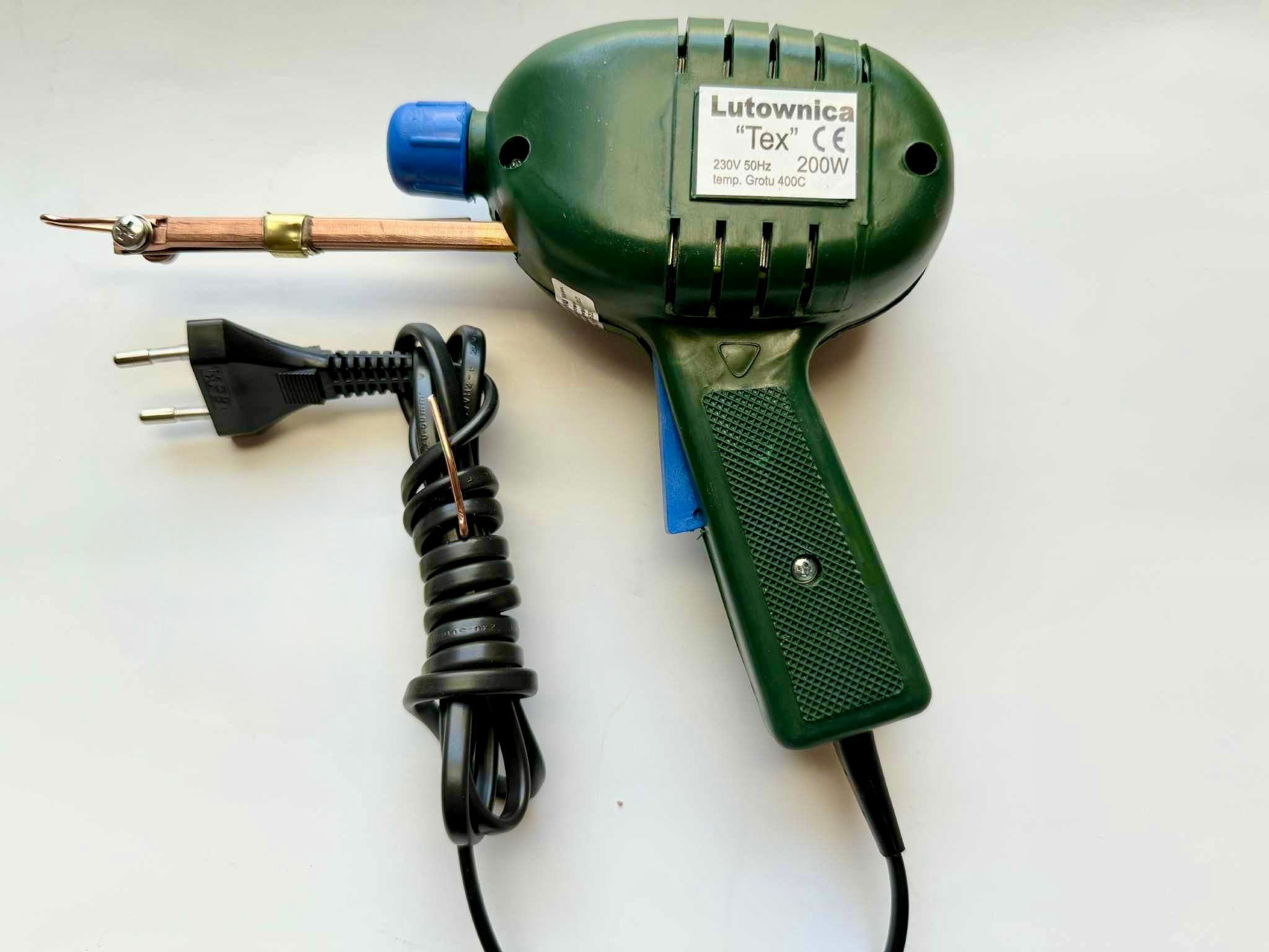 Poland Transformer soldering iron Tex 200w GREEN + 5 tips Manufacturer code TEX-200