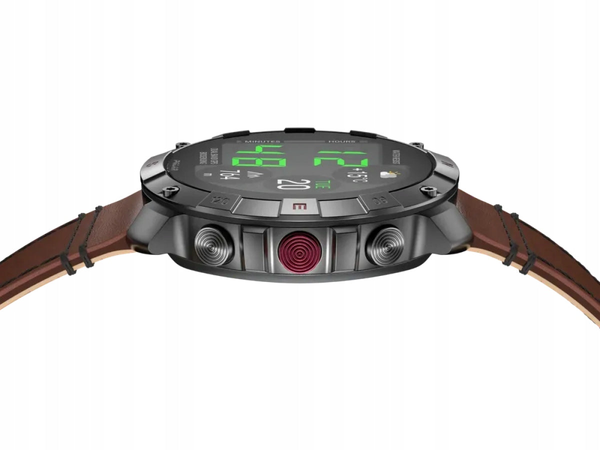 Polar Grit X2 Pro Titan (2 straps included: leather M/L and silicone S-L) Manufacturer code GRIT X2 PRO TI LTHR BRNZ M/L