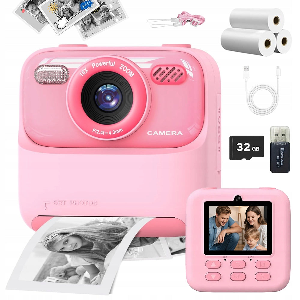 Polaroid CAMERA MINI PRINTER INSTANT THERMAL +3 ROLLS
