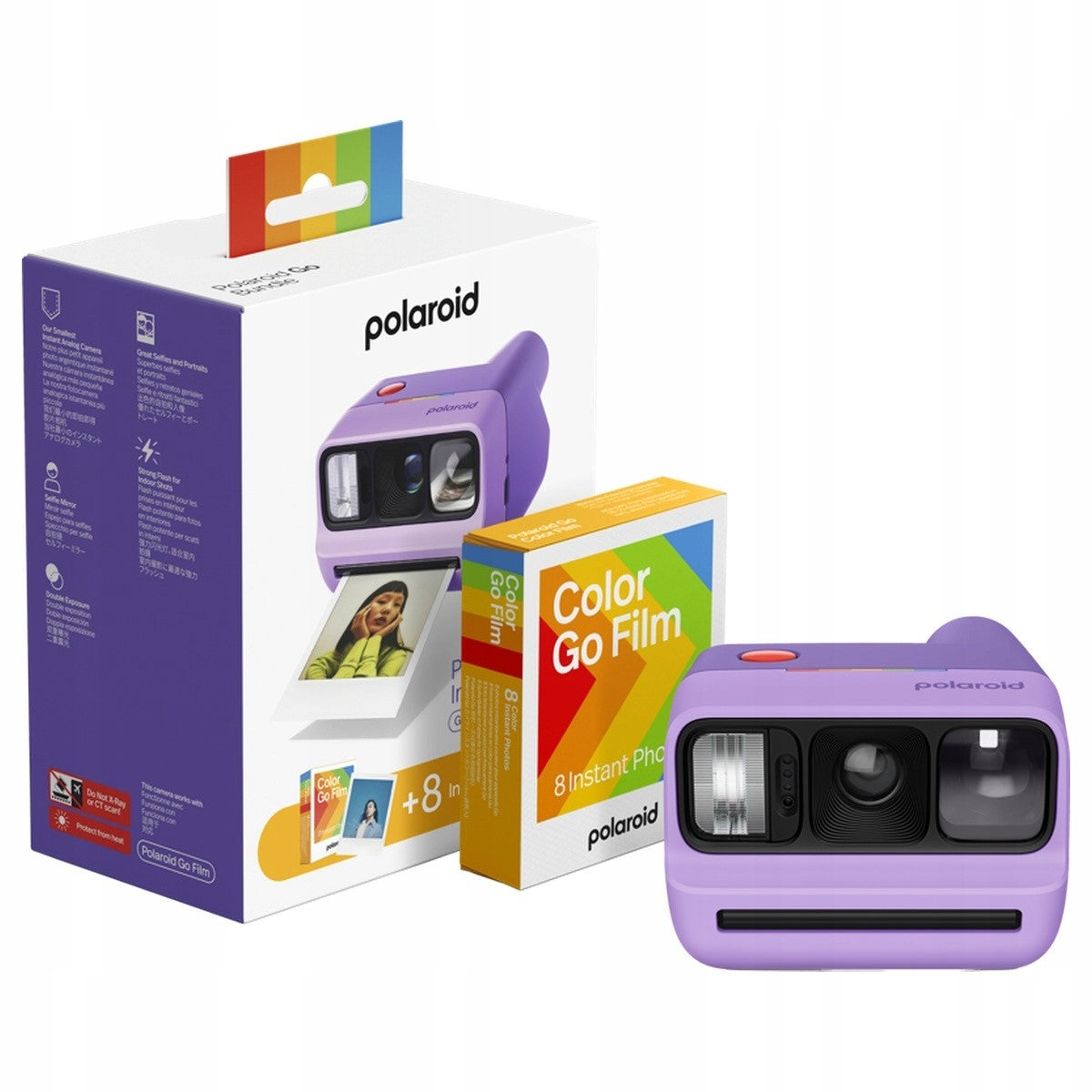 Polaroid Go Gen 3 Purple instant camera purple set of 8 movies Packaging status original