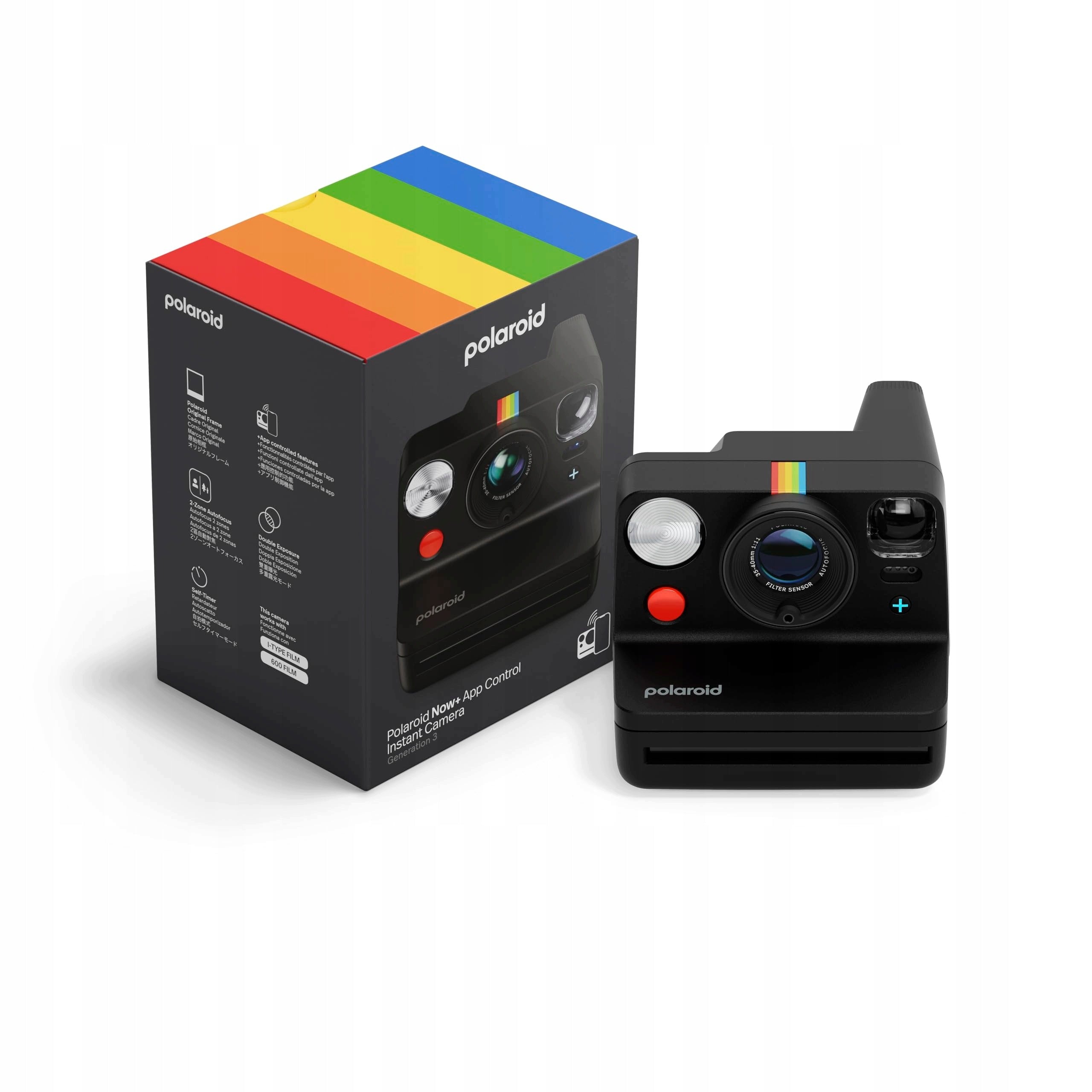 Polaroid Now+ Gen 3 Black Instant Camera