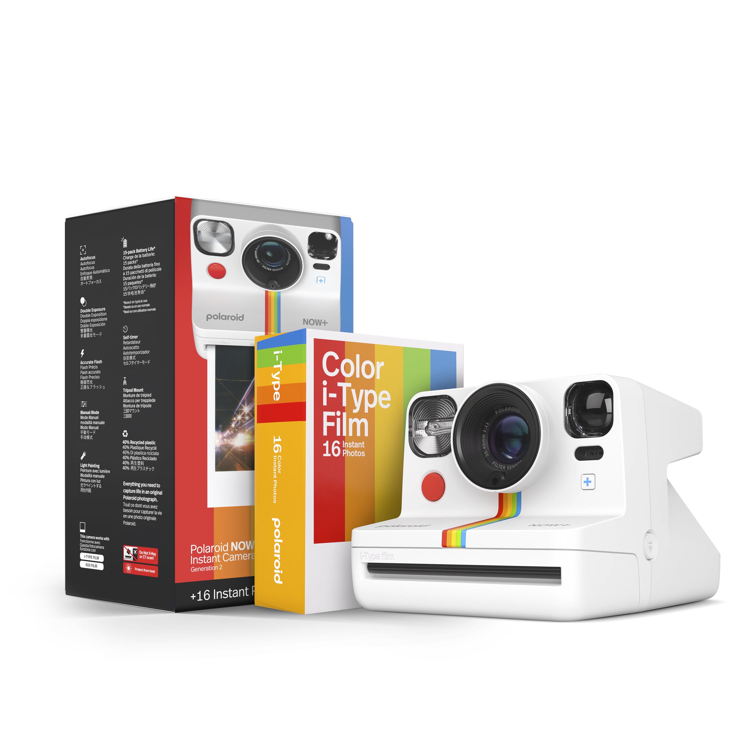 Polaroid Now+ Generation 2 set white Bluetooth + video 16 photos