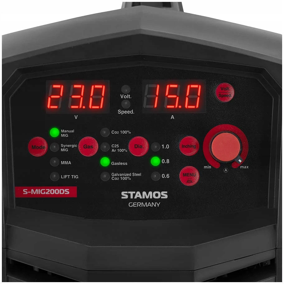 Inverter-Schweißgerät Stamos Deutschland MIG MAG WIG 200A 