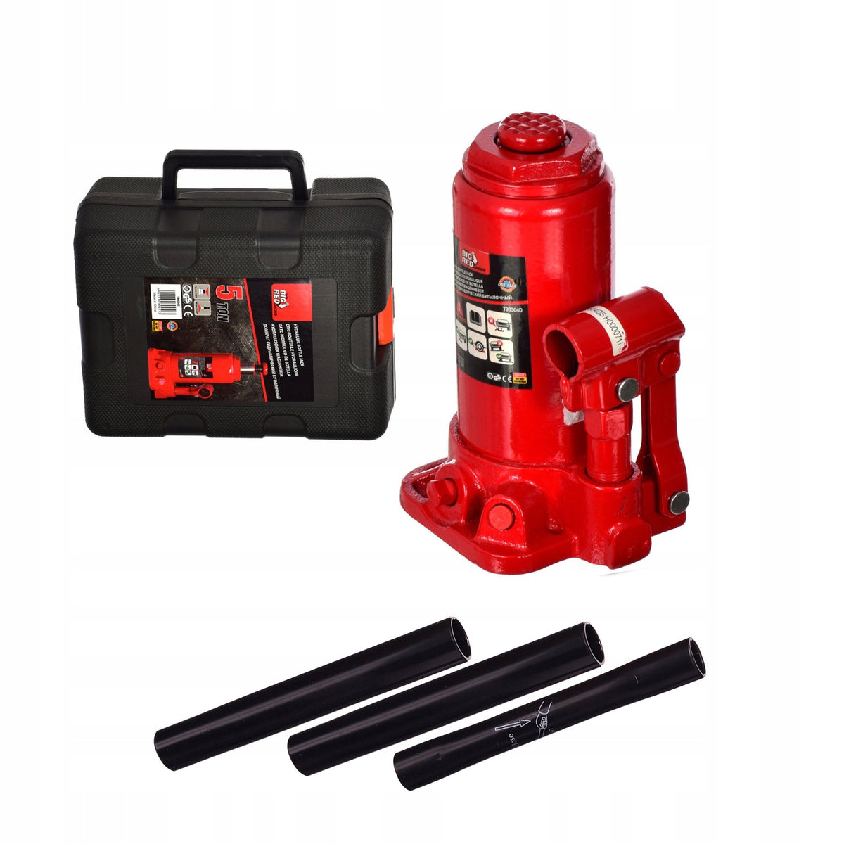 Pole Lift 5 Ton Low with Torin suitcase max. height 355mm Product weight with unit packaging 4 kg