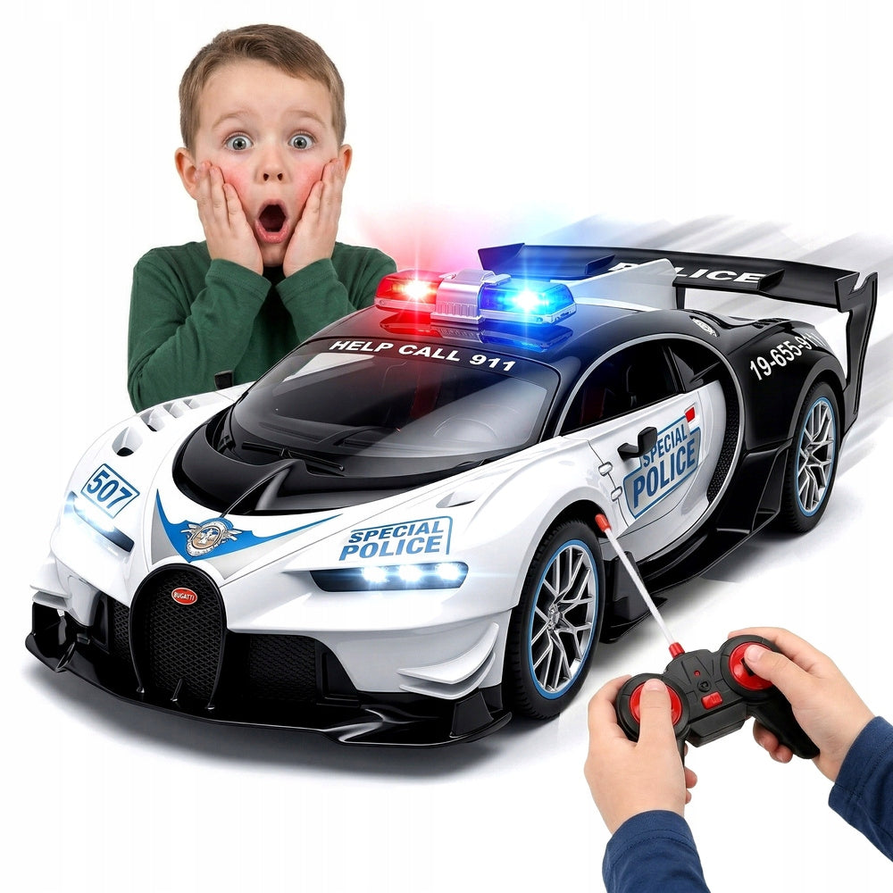 Police Car Remote Controlled On Remote Control Radio Auto Police For Kids