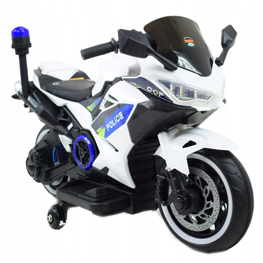 Police motor with glowing rooster and siren/A706-2 Brand Super-Toys
