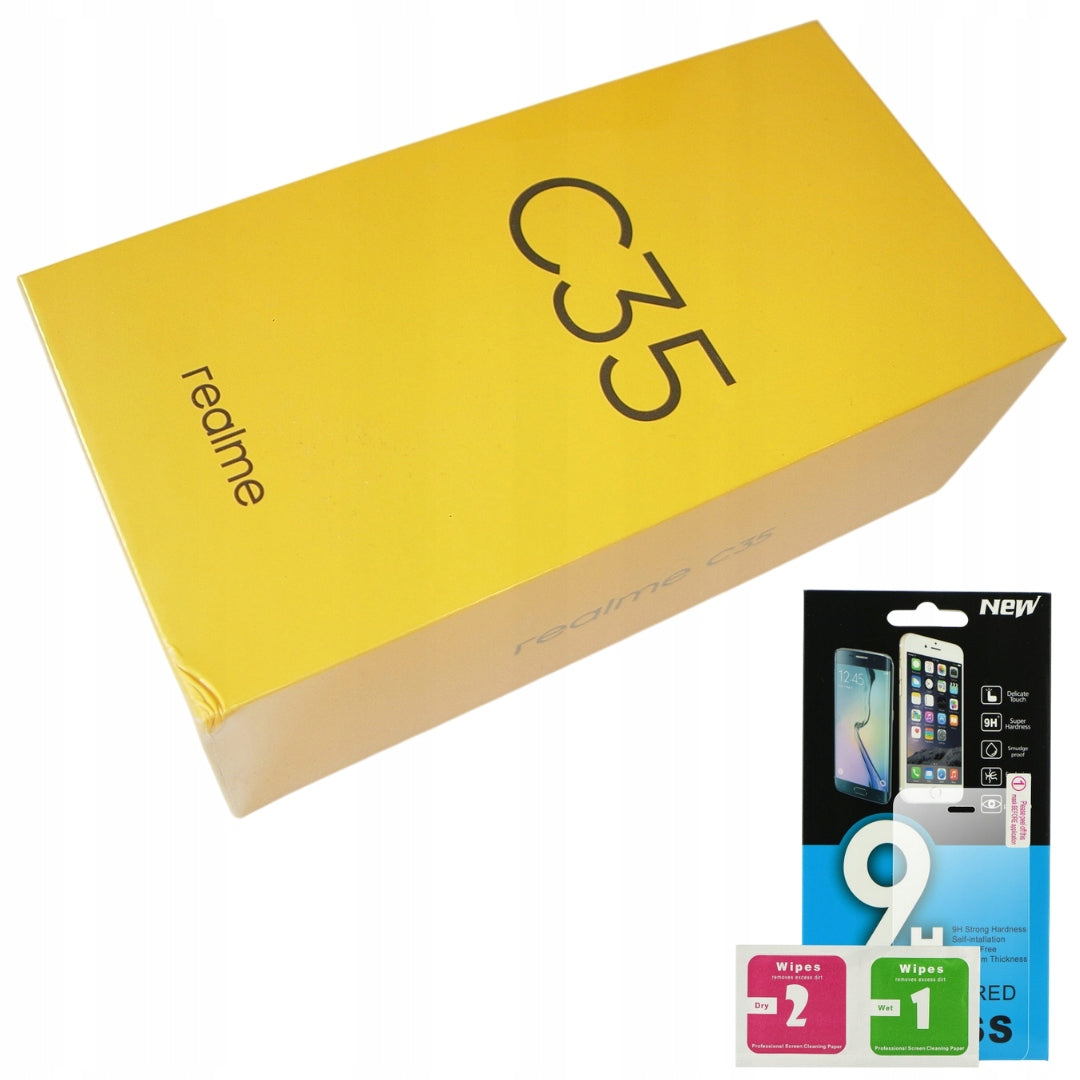 Polish Realme C35 4/64GB DualSim 5000mAh Glowing Black +glass