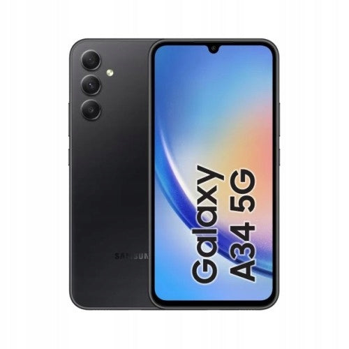 Polish Samsung Galaxy A34 5G 6/128GB 120Hz SM-A346B/DSN Graphite +glass