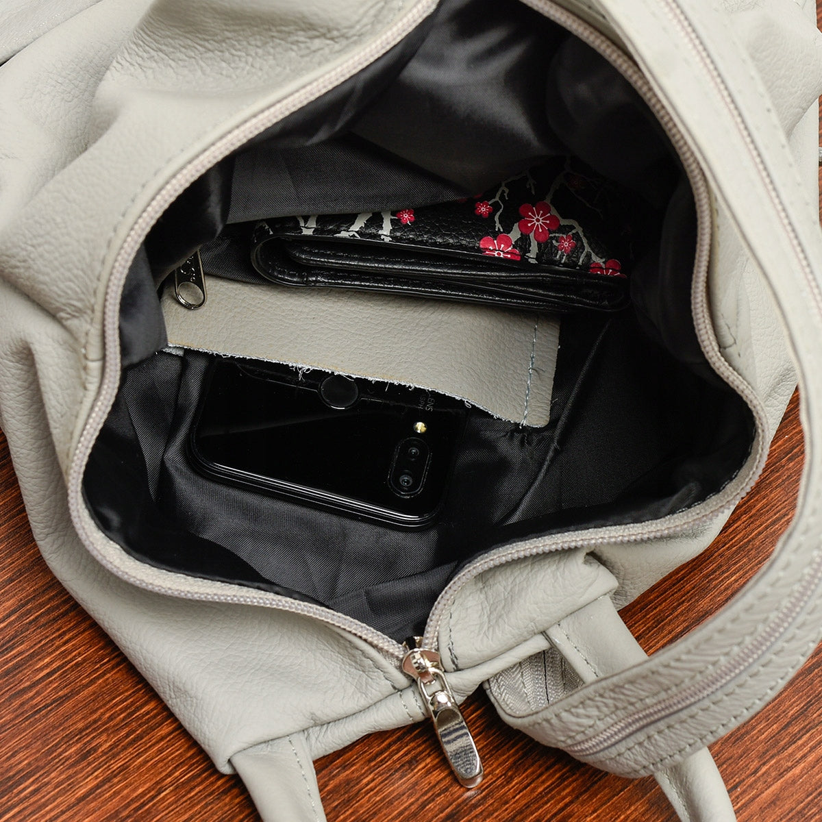 Polish Women's Backpack Leather Triangle Spacious EAN (GTIN) 5903714317301