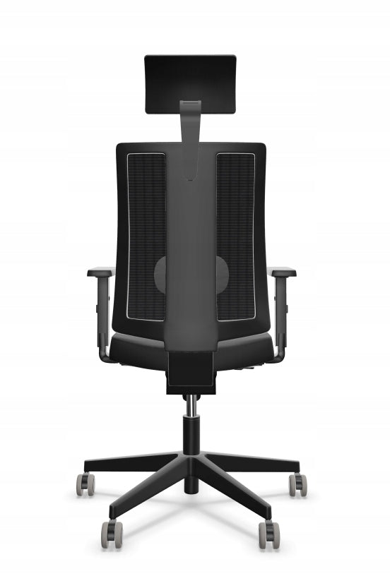 Polish ergonomic office chair mesh NAVIGO SM01 black Nowy Styl Upholstery color black