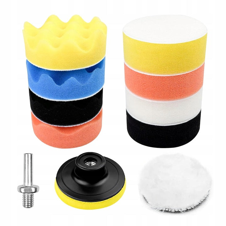 Polisher Cover Set Sponge Pads for Drill Polisher for Polishing Manufacturer code Nakładki gąbki końcówki do polerki