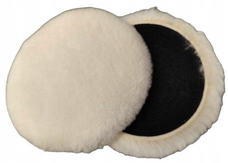 Polishing fur beret 125mm with Velcro 100% sheep wool for polishing Kormax