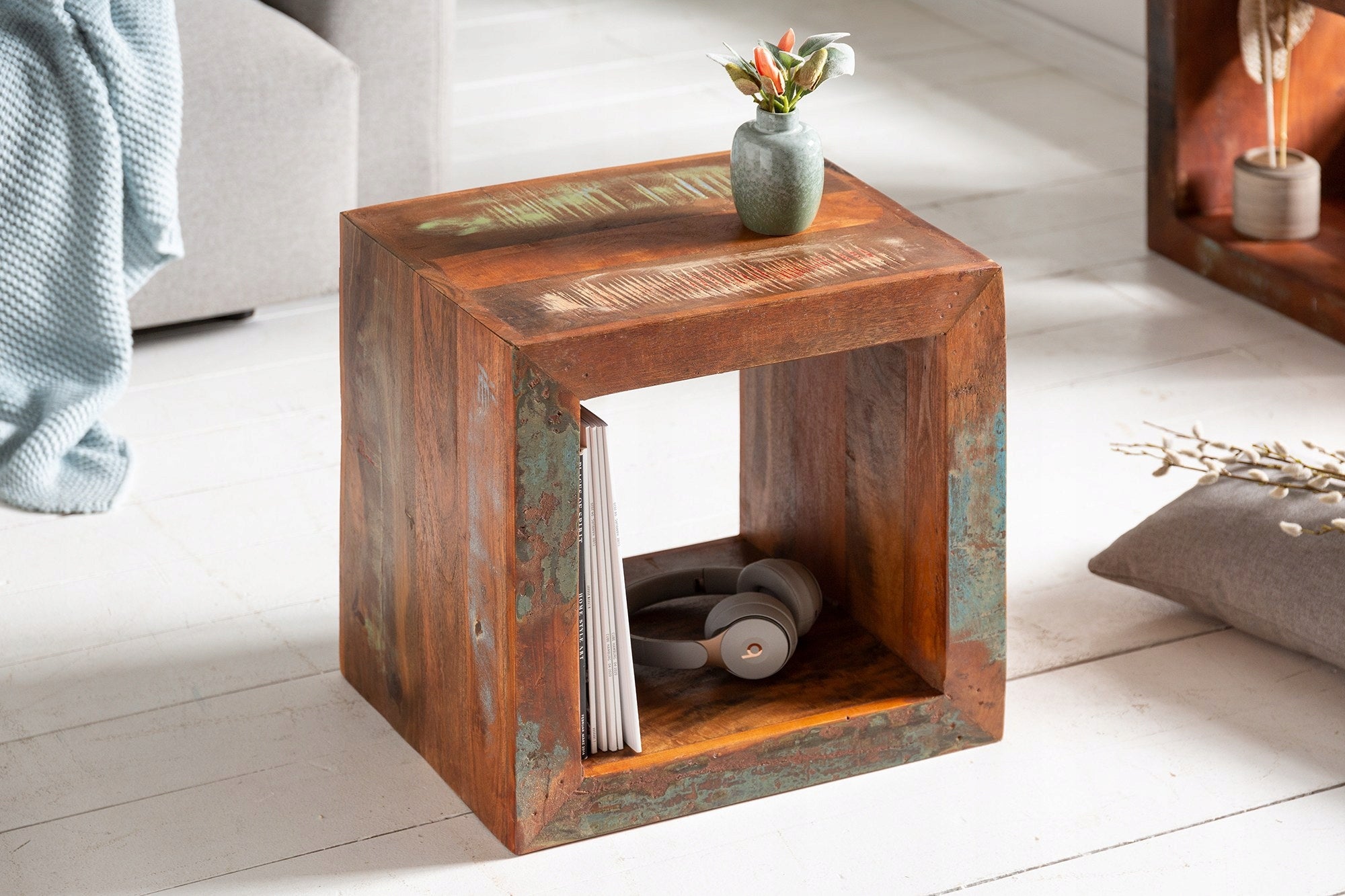 Tisch Invicta Jakarta 45 cm, recyceltes Holz 