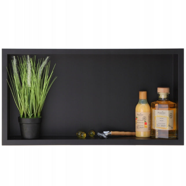 Wandeinbauregal Balneo Wall-Box One, schwarz 