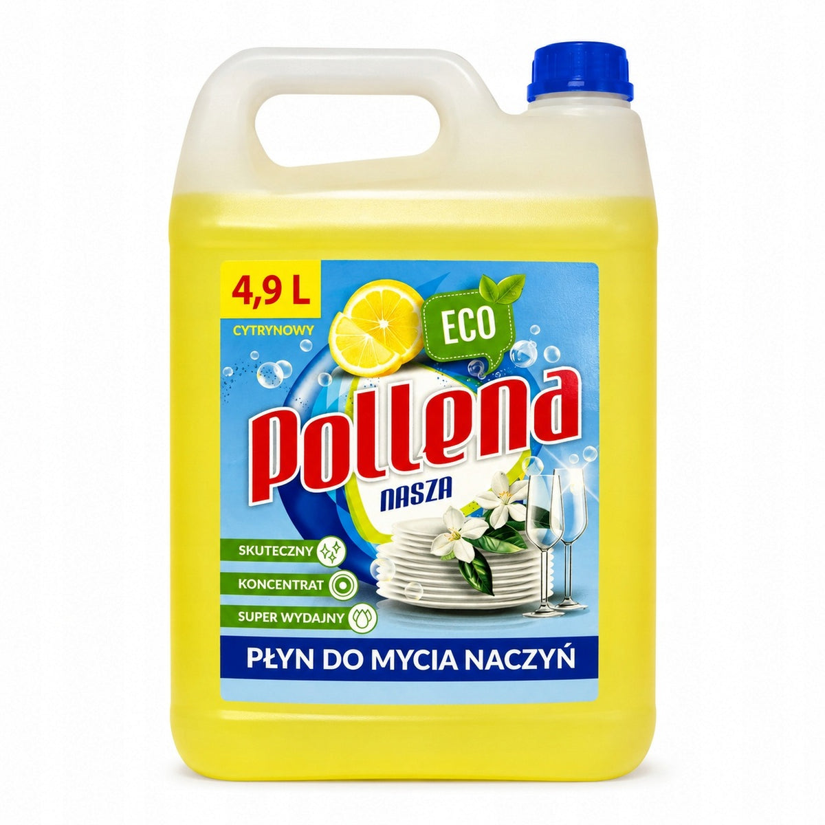 Pollena Our ECO Lemon Dishwashing Liquid 4,9L Concentrate