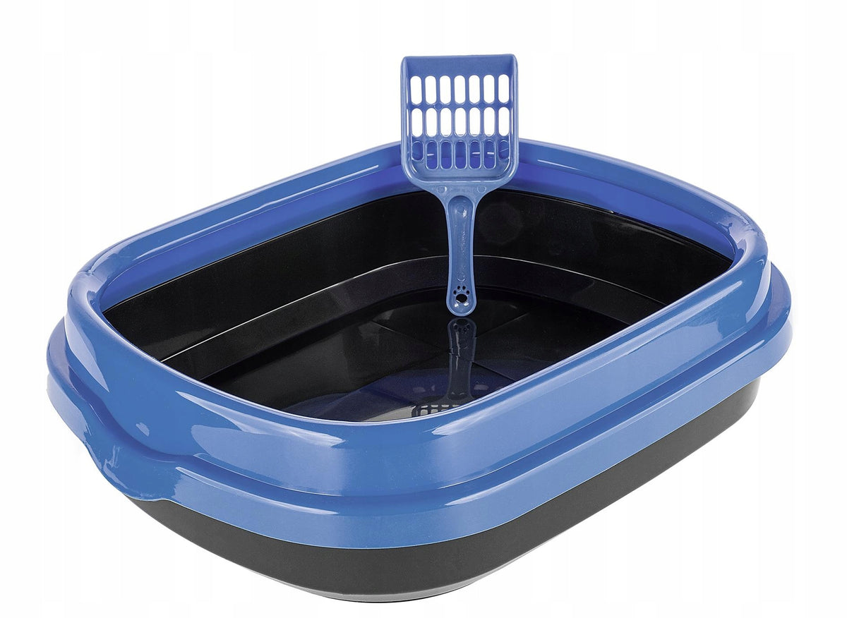 Polly Happet plastic blue litter box
