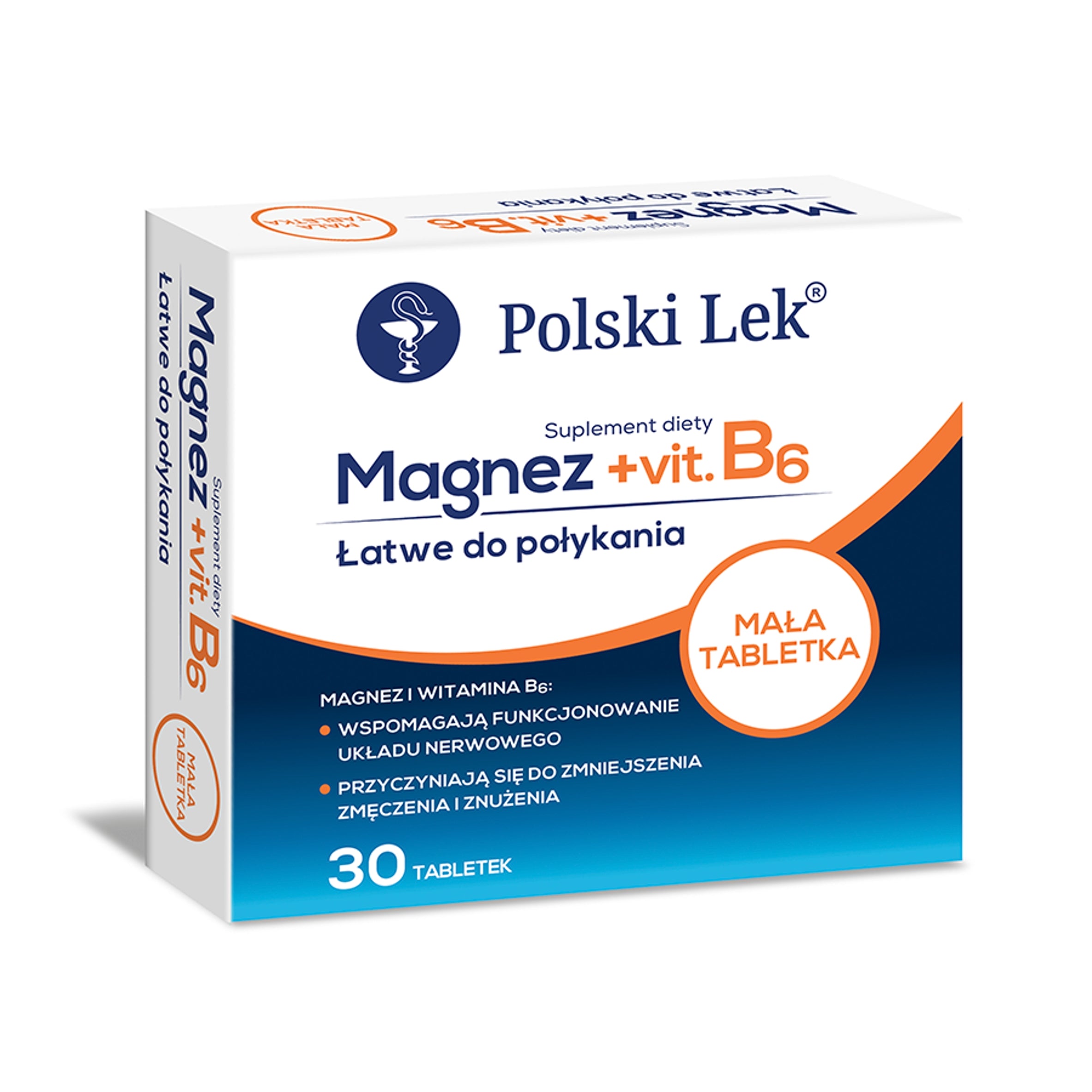 Polski Lek Dietary supplement magnesium + vit B6 9 g (30 x 0,3 g) Brand Polski Lek
