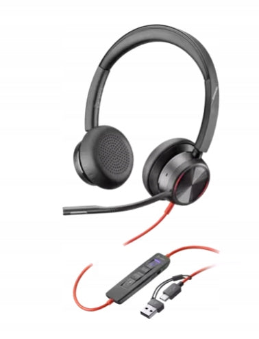 Poly Blackwire 8225 USB-C/A Wired Headphone Adapter with ANC