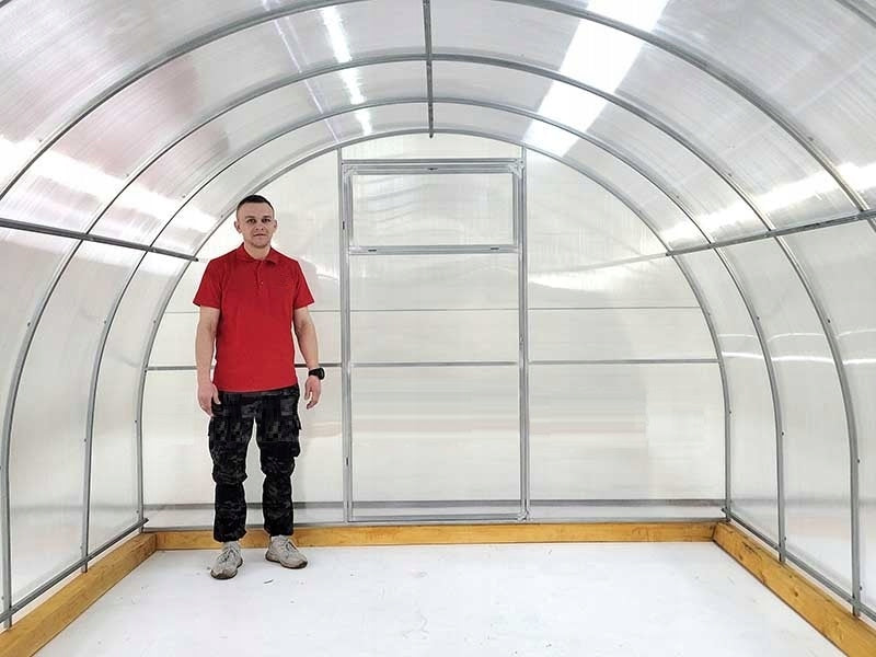 Polycarbonate GREENHOUSE Strong 3x6m P4mm Pr20x20 Width 3 m