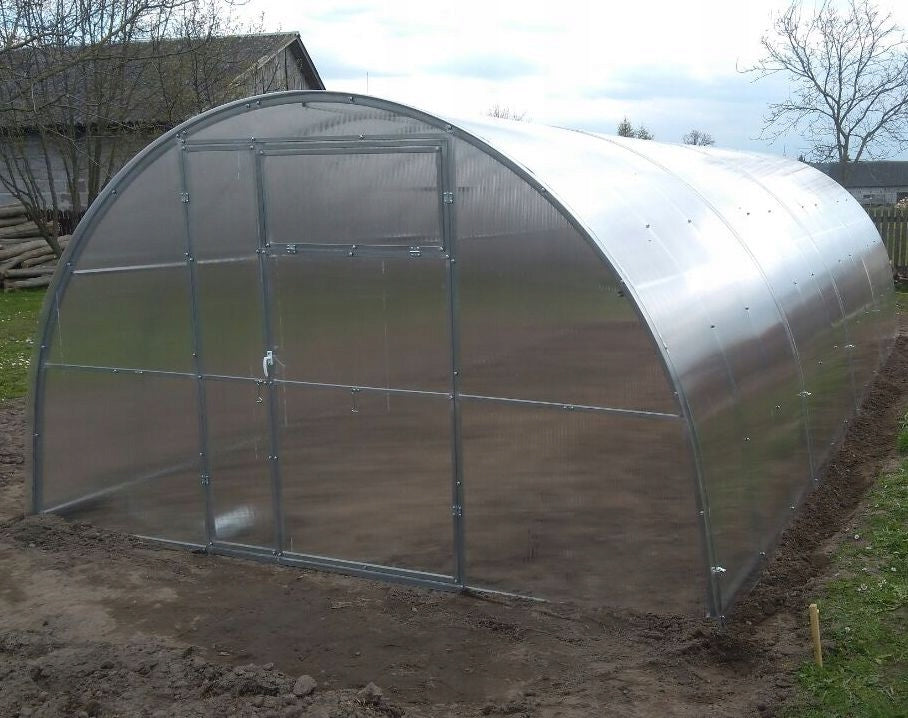 Polycarbonate Greenhouse Garden Tunnel 3,5x2m Profiles 40x20 Galvanized 5mm Width 3.5 m