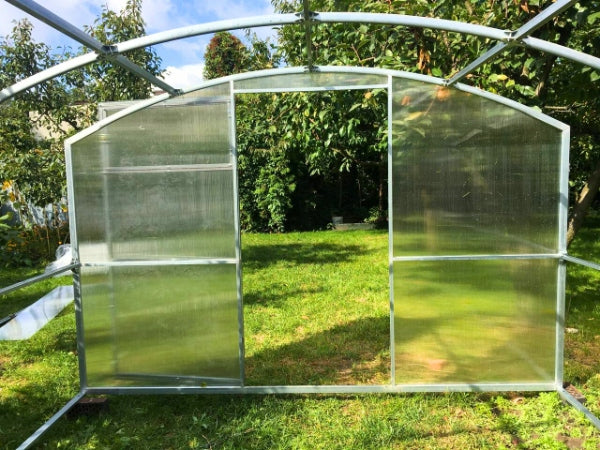 Polycarbonate greenhouse straight walls 3x4 m 6 mm profile 40x20mm ETL Gera-3 Product height 200 cm
