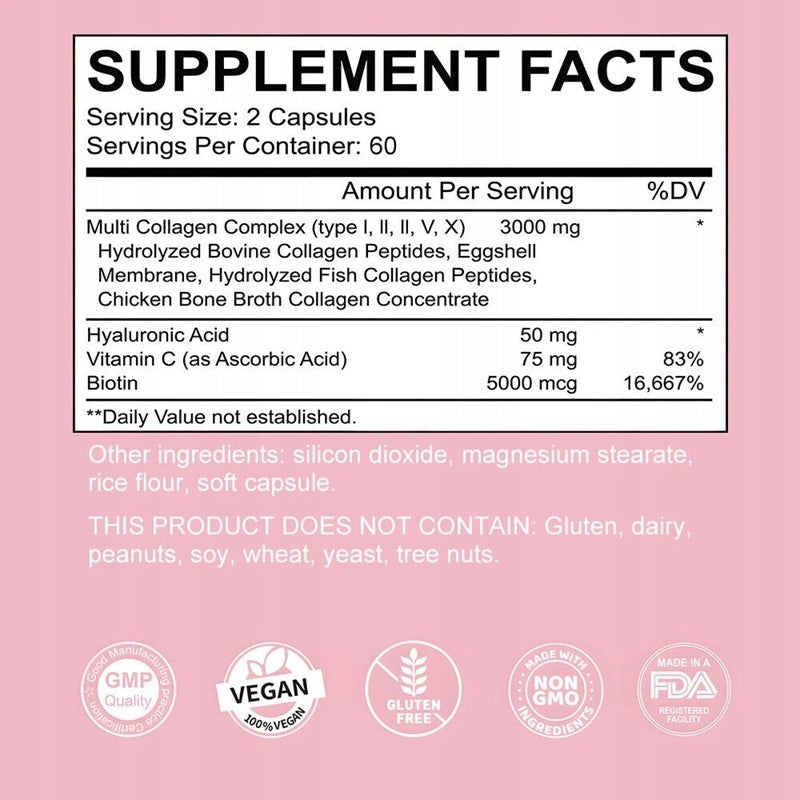 Polycollagen peptide powder Hydrolyzed protein peptide for mow formation Expiration date at least 1 year from the date of purchase
