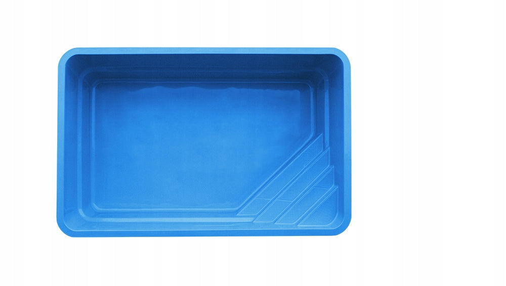 Polyester Laminate Garden Pool 7.0x3.2x1.55 Ready Digging Set Volume 34720 l