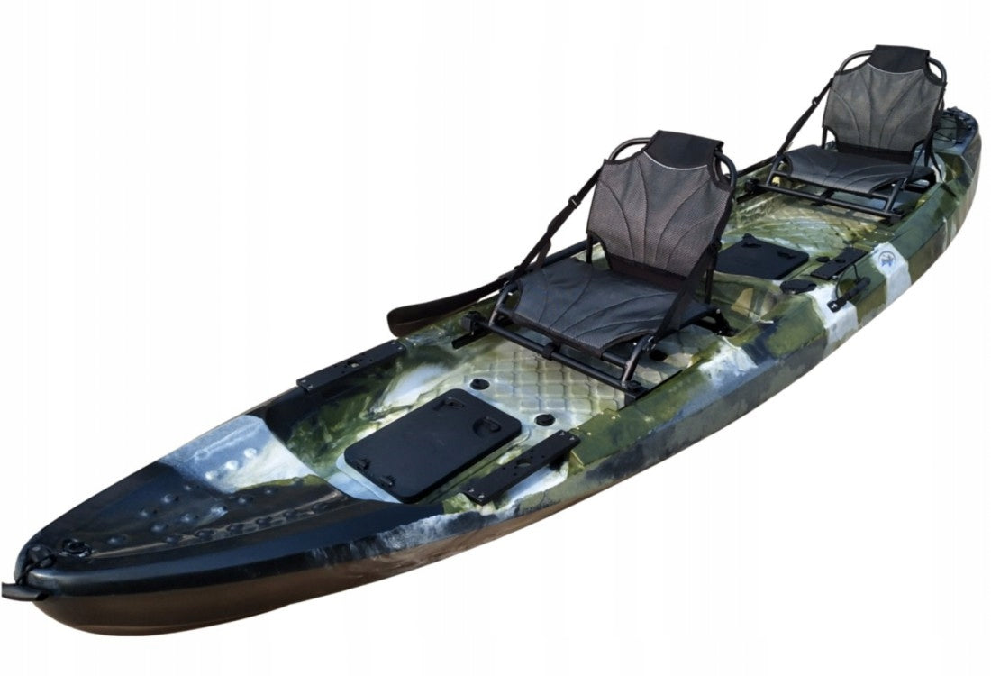 Polyethylene Double Fishing Kayak - Fishing WILDFISH DUO 400cm Brand Emukayak