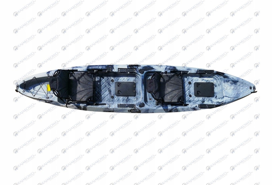 Polyethylene Double Fishing Kayak - Fishing WILDFISH DUO 400cm Length 400 cm