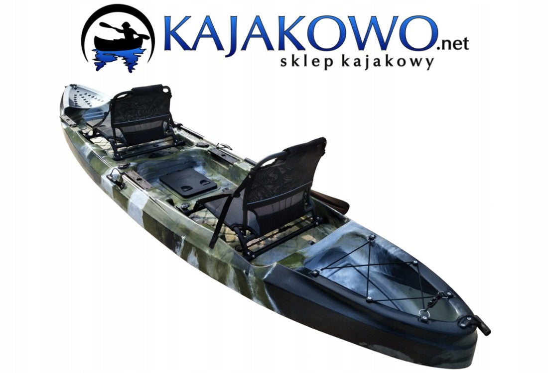 Polyethylene Double Fishing Kayak - Fishing WILDFISH DUO 400cm Model Emukayak Fishing WILDFISH DUO