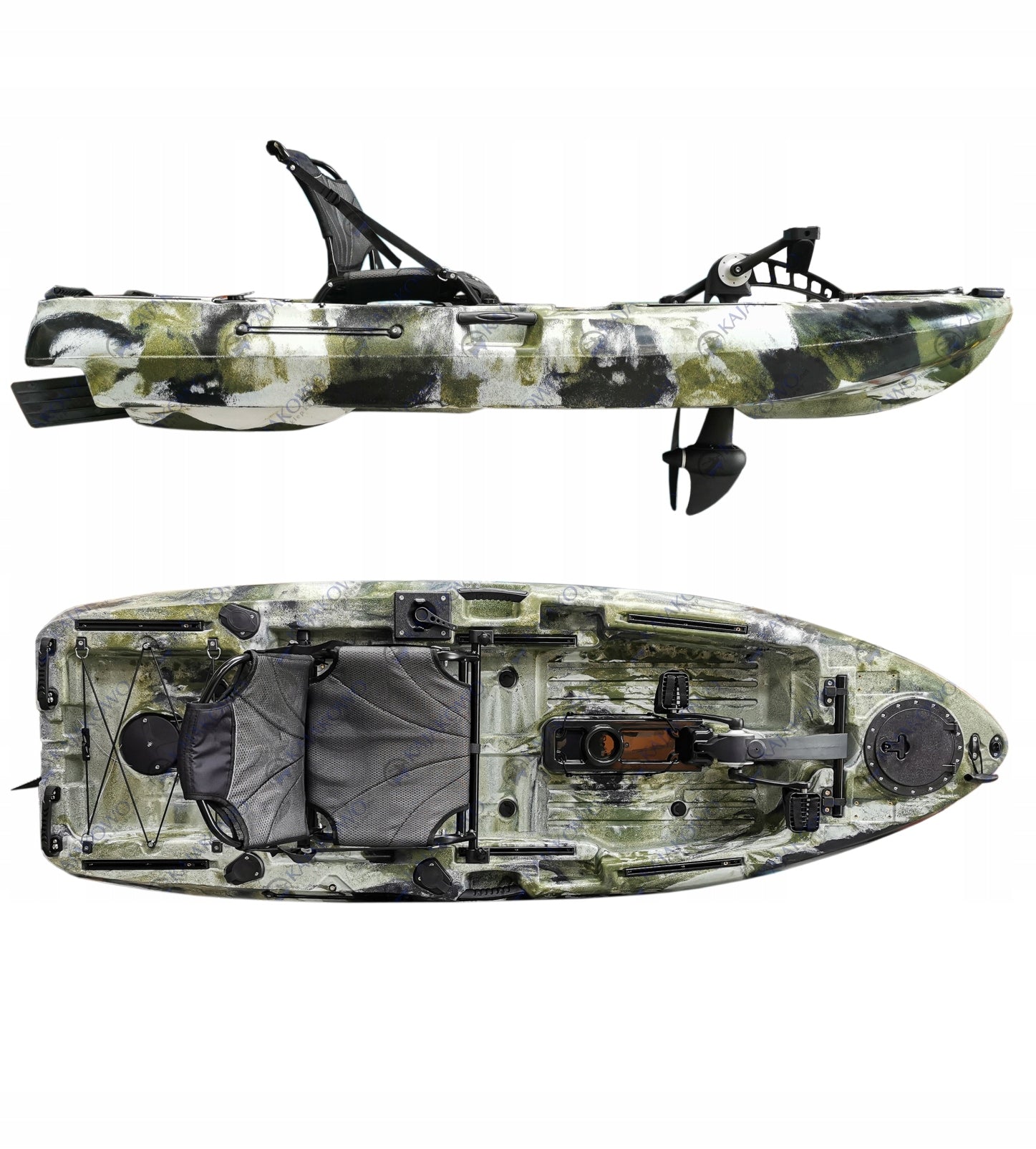 Polyethylene Fishing Kayak WHISKY 8 Pedal Drive PeddalCrow Manufacturer code Whisky 8